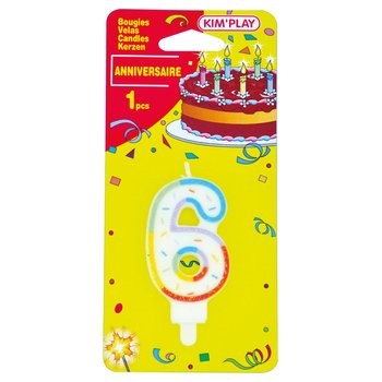 Bougie Anniversaire Chiffre 6