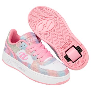 Heelys Rezerve Low X2 Shoes Light Pink White Rainbow UK Size 2