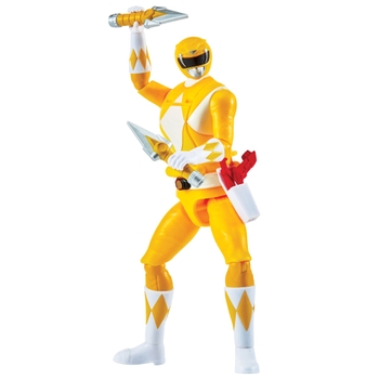 Power Rangers - Figurine Auto-Morphin  Ranger Jaune 15 cm