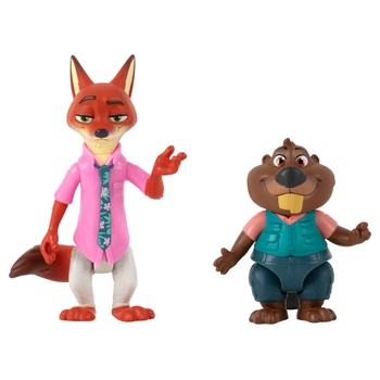 Zoomania Figuren Nick en Nibbles 2-Pack 7,5 cm