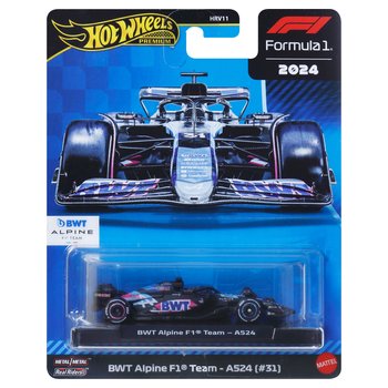 Hot Wheels - Formule 1 2024 Premium 1/64 Véhicule BWT Alpine A524 d'Esteban Ocon