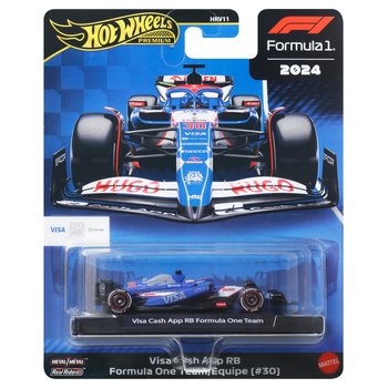 Hot Wheels Premium 2024 Formula 1 Diecast Cars Visa Cash App RB F1 Team (No. 30) 1:64 Scale
