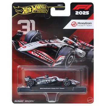 Hot Wheels Premium 2025 Formula 1 Diecast Cars MoneyGram Haas F1 Team 1:64 Scale