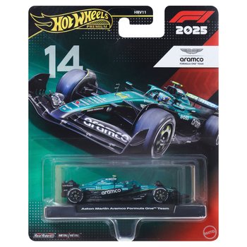 Hot Wheels Premium Formula 1: Aston Martin Aramco Alonso 14 1:64 Scale Car