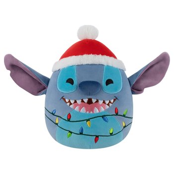 Squishmallows - Peluche Stitch avec Bonnet de Noël 20 cm
