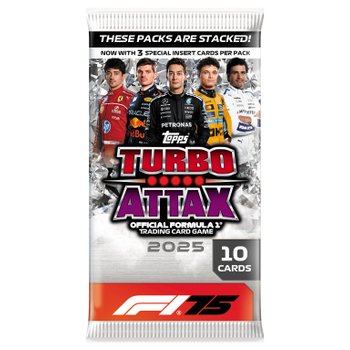 Topps Formula 1 2025 Turbo Attax Trading Cards 10 Pack Assortment