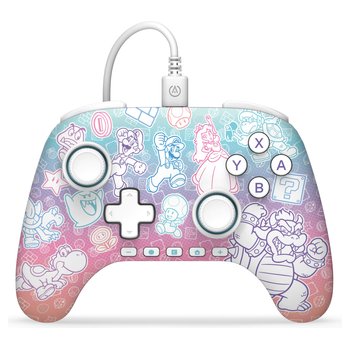 PowerA Advantage Wired Controller for Nintendo Switch 2 - Mario Mushroom Kingdom