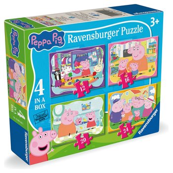 Ravensburger Peppa Pig & Evie Jigsaw Puzzles 4 in a Box