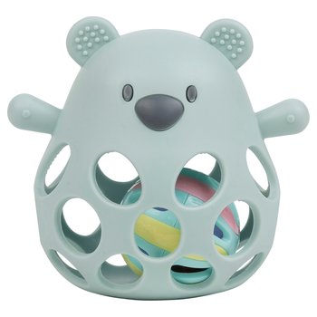 Nattou Bärchen Rassel aus Silikon sortiert