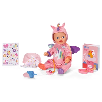 BABY born Pop Lena in Eenhoorn Outfit 36 cm