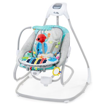 Baby Einstein Kick to it 4-in-1 Baby-Schaukel & Wippe mit Licht, Musik und Vibration