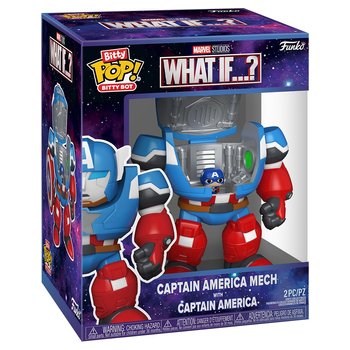 Funko Bitty POP! Bitty Bot Marvel Captain America Mech mit Captain America