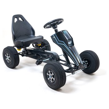 Race Team Go Kart für Kinder schwarz