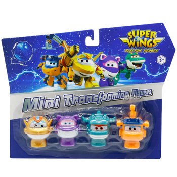 Super Wings - Pack de 4 Mini Figurines - Modèle Aléatoire