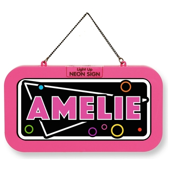 Neon Schild sortiert