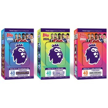 Topps Premier League Trading Card Game: 2026 Mega Tin Assortment