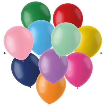 Party Ballons Mix 50 Stück bunt matt