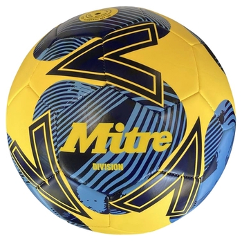 Mitre Division Size 5 Football Yellow