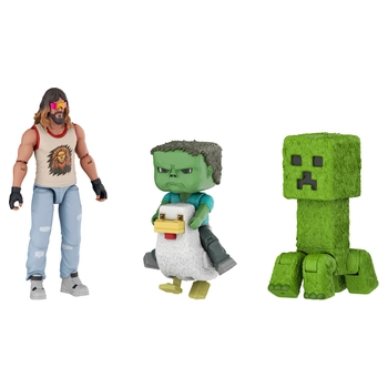 Minecraft Movie Action Figure Woodland Mansion Throwdown 4 Pack