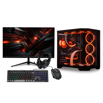 X-Game Pro Ryzen 7 Gaming PC, 32GB RAM, 1TB SSD, 8GB GPU, 27" Monitor Bundle