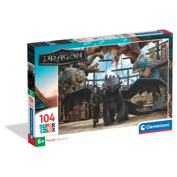 Clementoni Supercolor Puzzle Drachenzähmen leicht gemacht 104 Teile