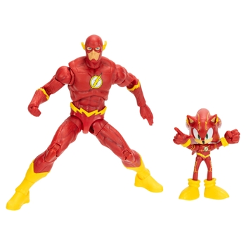 Sonic the Hedgehog x DC Comics Figuren Sonic als Flash und The Flash 2er Set