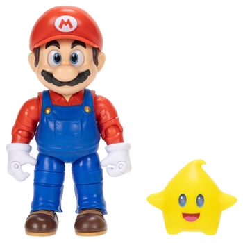 Super Mario Galaxy Film Figur Mario mit Luma-Stern 13 cm