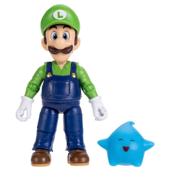 Super Mario Galaxy Film Figur Luigi mit Luma-Stern 13 cm