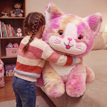 Charlotte the Tie Dye Plush Cat 60cm
