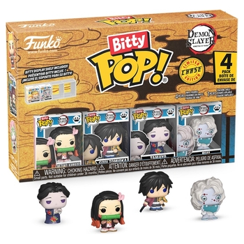 Funko Bitty POP! 4 Pack: Demon Slayer Nezuko Chase Assortment