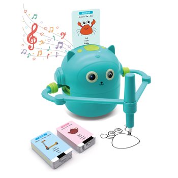 Zeichenroboter interaktives Kreativspielzeug blau