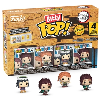 Funko Bitty POP! 4 Pack: Demon Slayer Tanjiro Chase Assortment