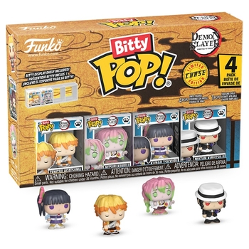 Funko Bitty POP! 4 Pack: Demon Slayer Zenitsu Chase Assortment