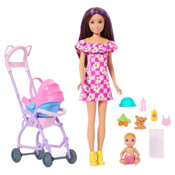 Barbie Skipper Pop Babysitter met Kinderwagen Set