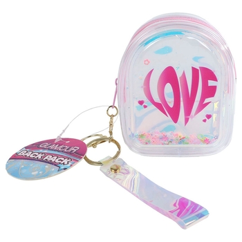 Glamour Rucksack Love holografisch 10 cm
