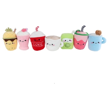 Fluffy Menu Plüschgetränke 9-13 cm sortiert