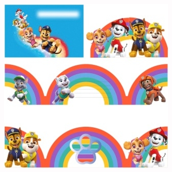 PAW Patrol Einladungskarten 4 Stück