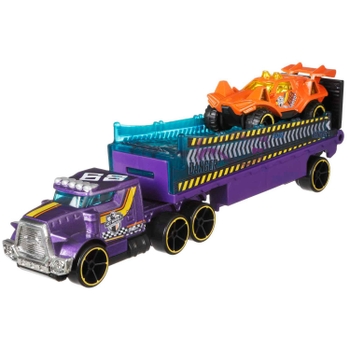 Hot Wheels Super Rigs Truck mit Auto 2er Set sortiert