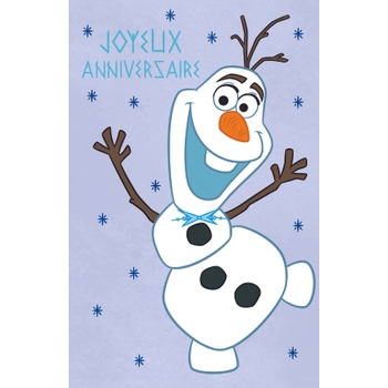 Disney La Reine Des Neiges - Carte d'Anniversaire Olaf