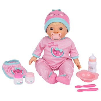 Tiny Treasures Weighted Baby Doll Watermelon Feeding Set 44cm