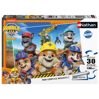 La Pat'Patrouille - Ruben & Cie Puzzle Héros du Chantier 30 Pièces