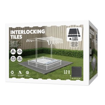 Outdoor Interlocking Floor Tiles 12 Pack