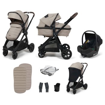 Zummi Panorama XTi 2-in-1 Travel System with EnfaSafe i-Size Car Seat Nougat