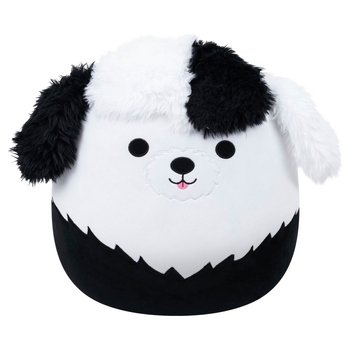 Original Squishmallows Plush Brooks the Black and White Sheepadoodle 40cm