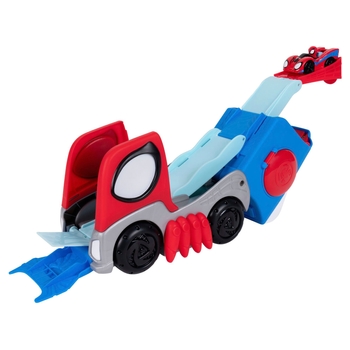 Marvel Spidey and His Amazing Friends Playset Transforming Hauler Raceway