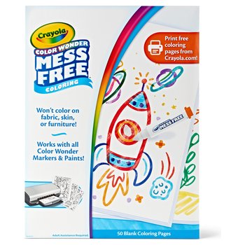 Crayola Color Wonder Blank Colouring Pages Set