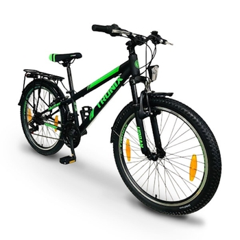 24 Zoll Mountainbike Urban Tronix StVZO Fahrrad schwarz/grün