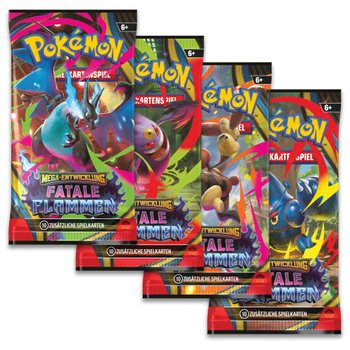 Pokémon Karten Mega-Entwicklung Fatale Flammen Booster Pack sortiert