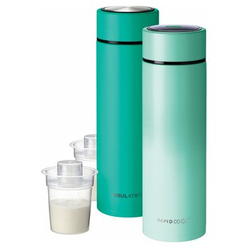 Nuby RapidCool Baby Bottle Maker 2 Pack Green