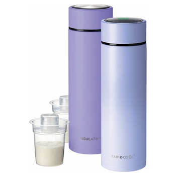 Nuby RapidCool Baby Bottle Maker 2 Pack Purple